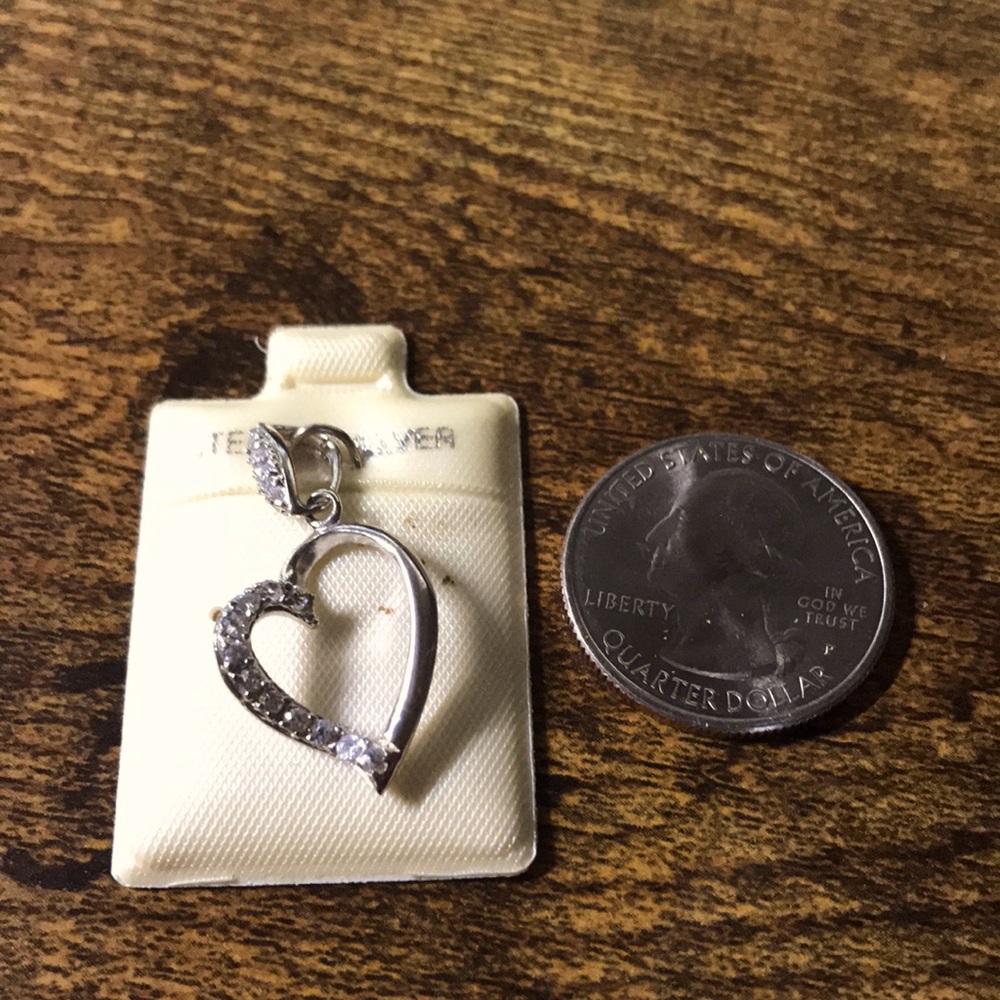 Vintage Sterling Silver Heart Pendant